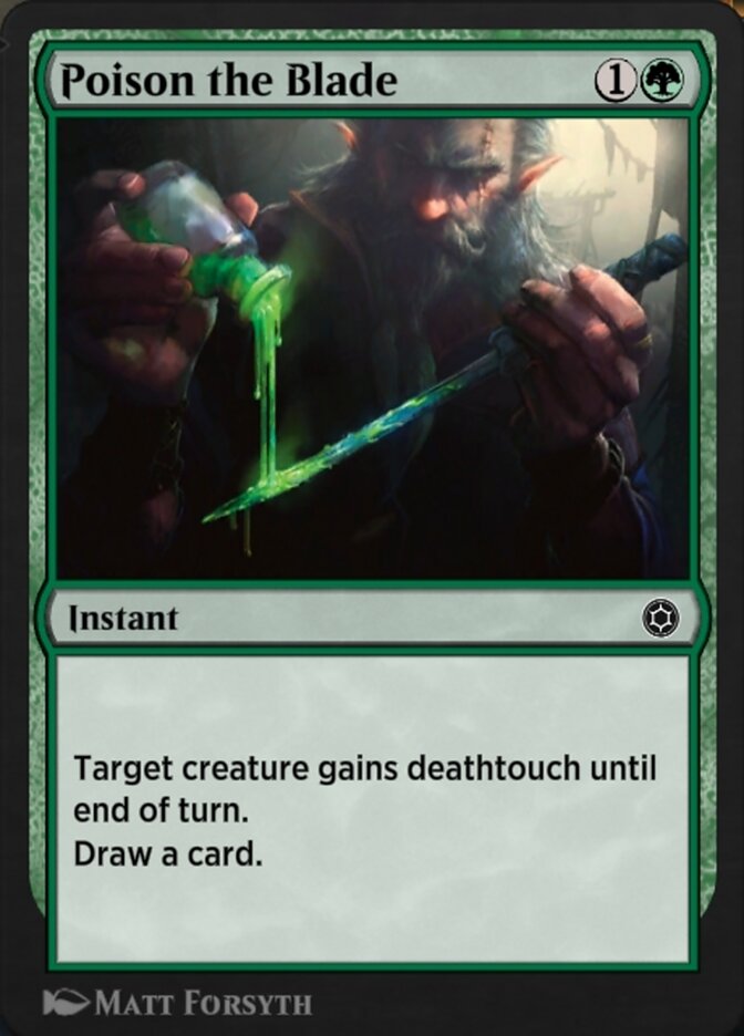 Magic the Gathering Card - Poison the Blade - MTG Circle