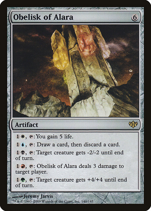 Magic the Gathering Card - Obelisk of Alara - MTG Circle