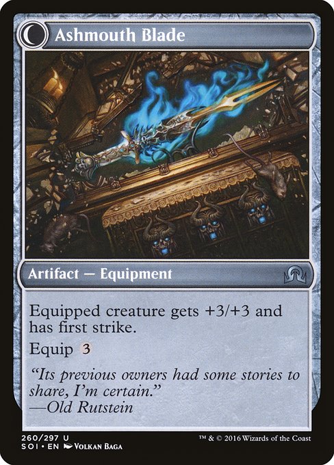 Magic the Gathering Card - Ashmouth Blade - MTG Circle