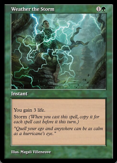 Magic the Gathering Card - Weather the Storm - MTG Circle