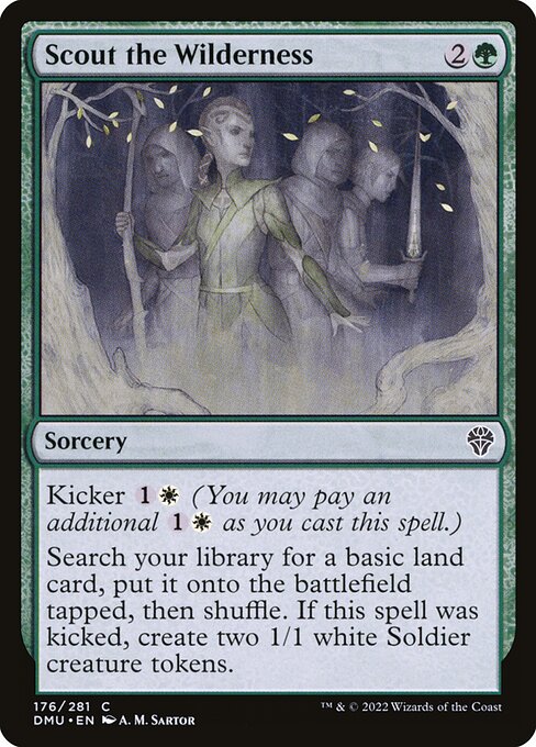 Magic the Gathering Card - Scout the Wilderness - MTG Circle