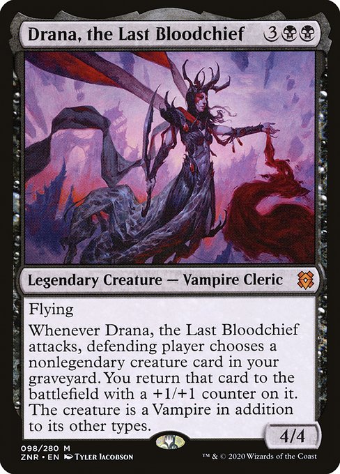 Magic the Gathering Card - Drana, the Last Bloodchief - MTG Circle