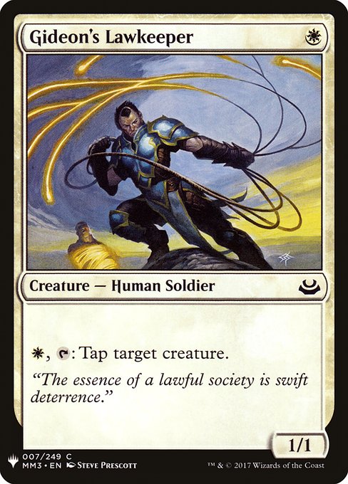 Magic the Gathering Card - Gideon's Lawkeeper - MTG Circle