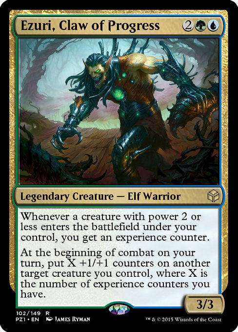 Magic the Gathering Card - Ezuri, Claw of Progress - MTG Circle