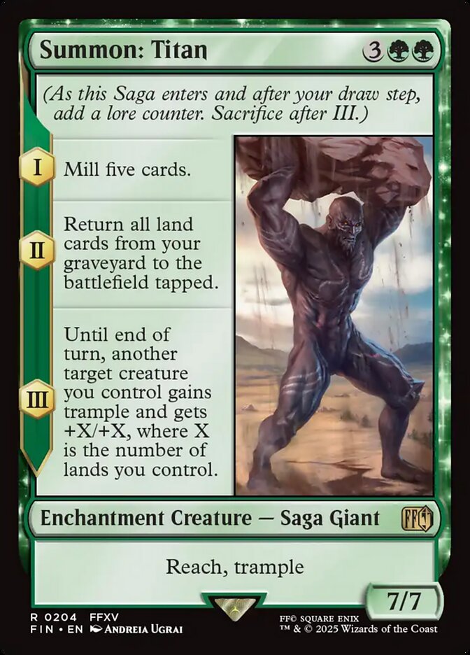 Magic the Gathering Card - Summon: Titan - MTG Circle