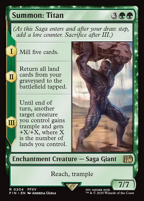 Magic the Gathering Card - Summon: Titan - MTG Circle