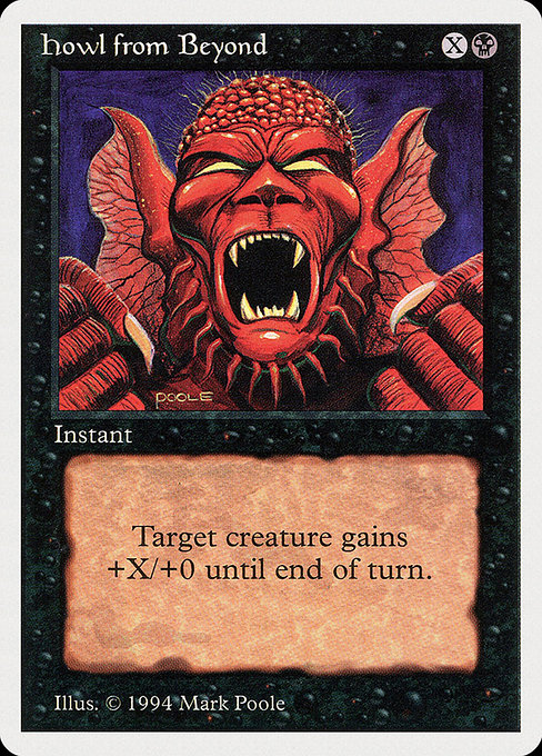 Magic the Gathering Card - Howl from Beyond - MTG Circle