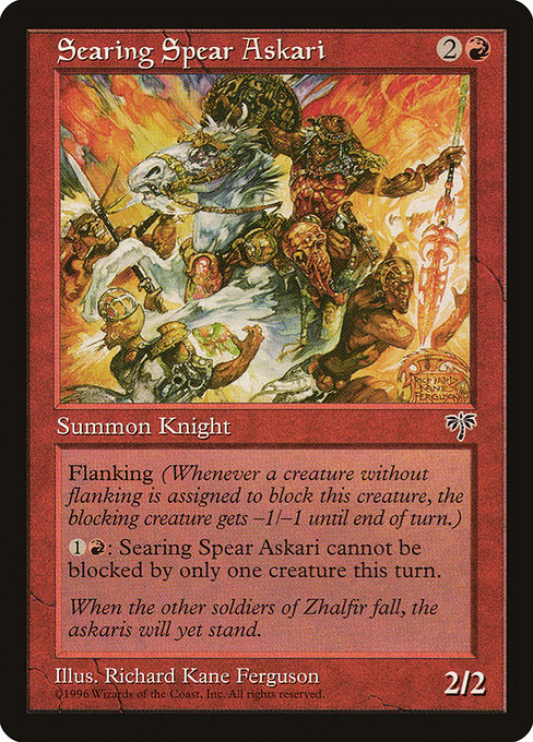 Magic the Gathering Card - Searing Spear Askari - MTG Circle