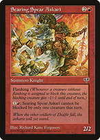 Magic the Gathering Card - Searing Spear Askari - MTG Circle