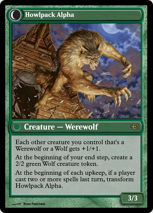Magic the Gathering Card - Howlpack Alpha - MTG Circle