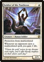 Magic the Gathering Card - Soldier of the Pantheon - MTG Circle