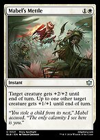 Magic the Gathering Card - Mabel's Mettle - MTG Circle