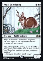 Magic the Gathering Card - Regal Bunnicorn - MTG Circle