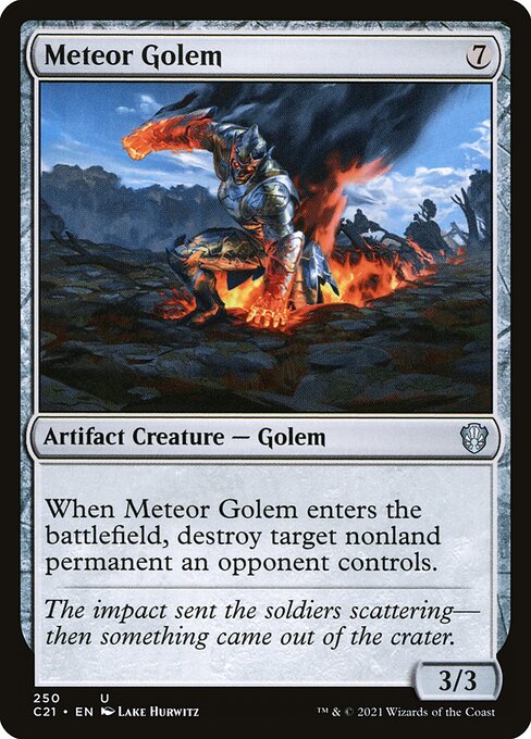 Magic the Gathering Card - Meteor Golem - MTG Circle