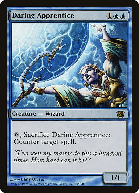 Magic the Gathering Card - Daring Apprentice - MTG Circle