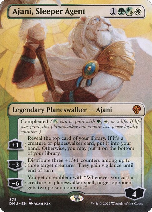 Magic the Gathering Card - Ajani, Sleeper Agent - MTG Circle