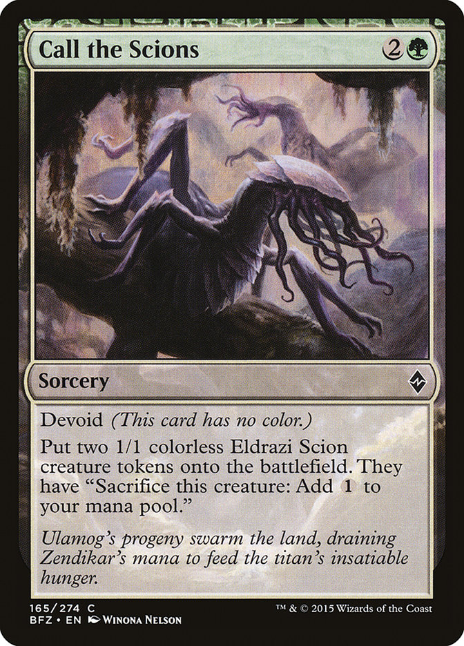 Magic the Gathering Card - Call the Scions - MTG Circle