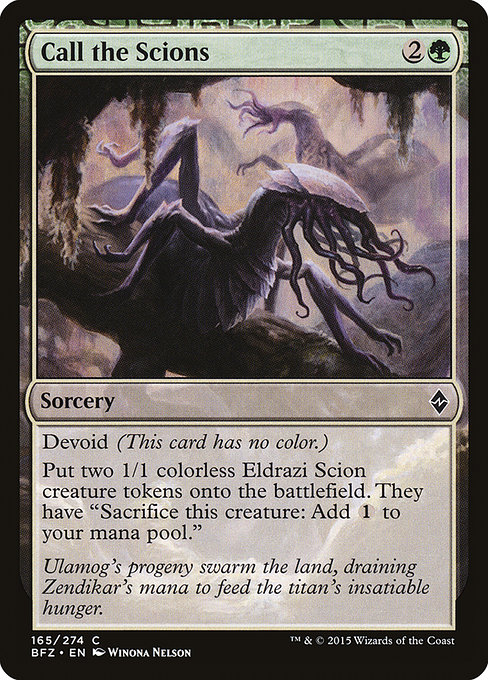 Magic the Gathering Card - Call the Scions - MTG Circle
