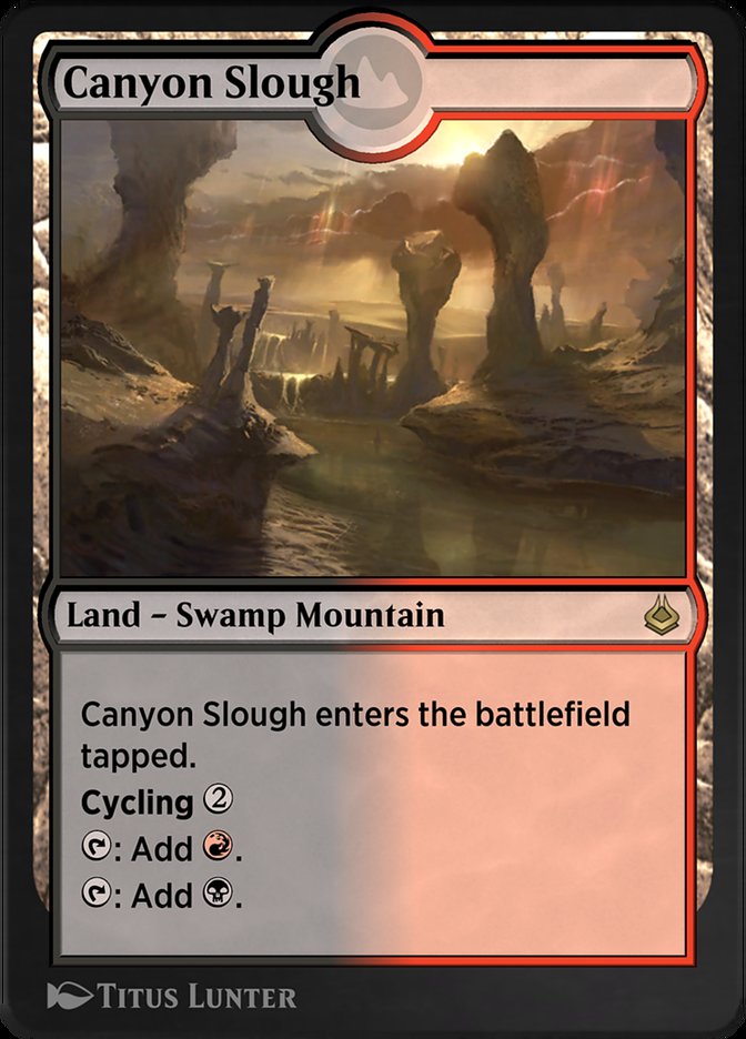 Magic the Gathering Card - Canyon Slough - MTG Circle