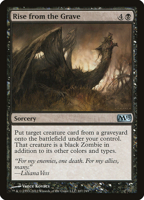 Magic the Gathering Card - Rise from the Grave - MTG Circle