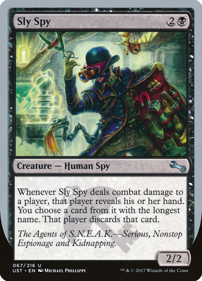 Magic the Gathering Card - Sly Spy - MTG Circle