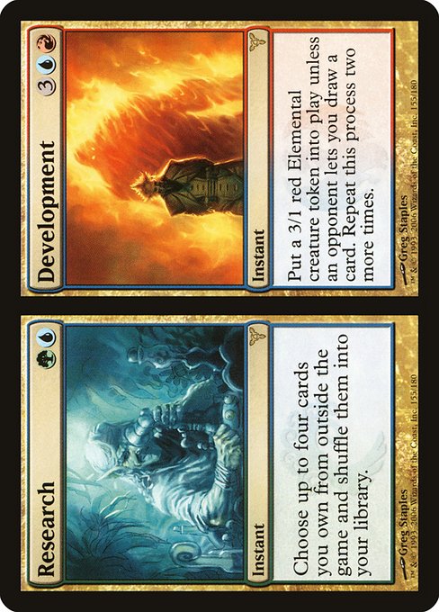 Magic the Gathering Card - Research // Development - MTG Circle