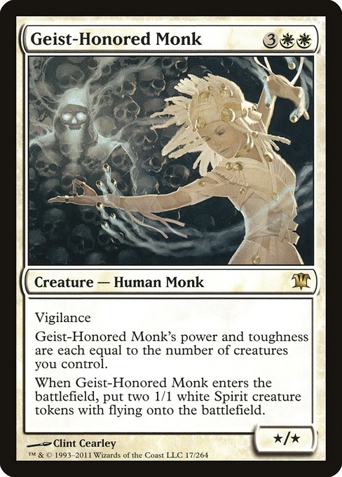 Magic the Gathering Card - Geist-Honored Monk - MTG Circle