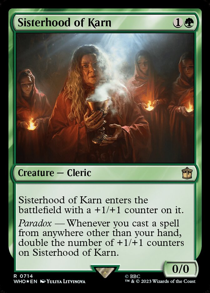 Magic the Gathering Card - Sisterhood of Karn - MTG Circle