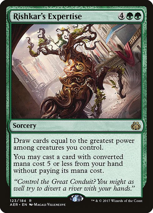 Magic the Gathering Card - Rishkar's Expertise - MTG Circle