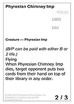 Magic the Gathering Card - Phyrexian Chimney Imp - MTG Circle