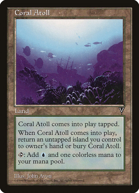 Magic the Gathering Card - Coral Atoll - MTG Circle