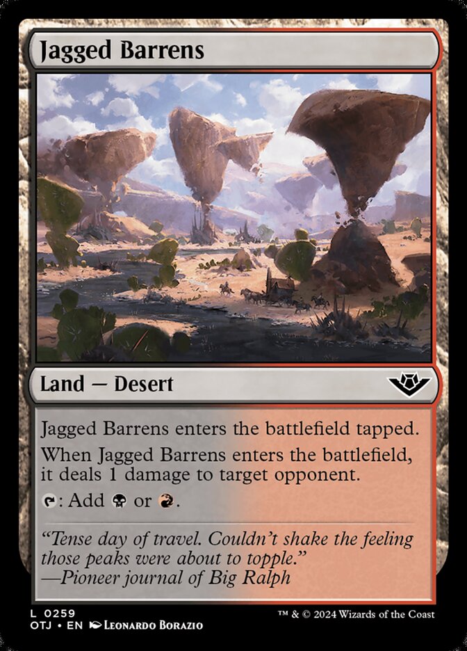 Magic the Gathering Card - Jagged Barrens - MTG Circle