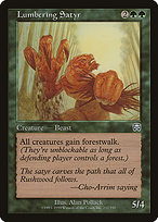 Magic the Gathering Card - Lumbering Satyr - MTG Circle