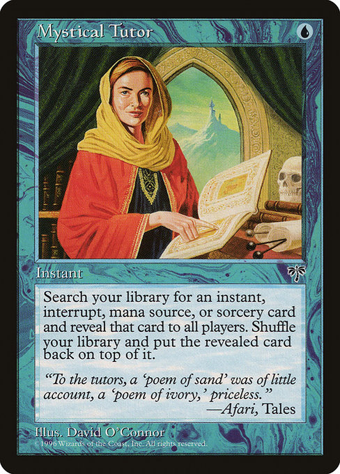 Magic the Gathering Card - Mystical Tutor - MTG Circle