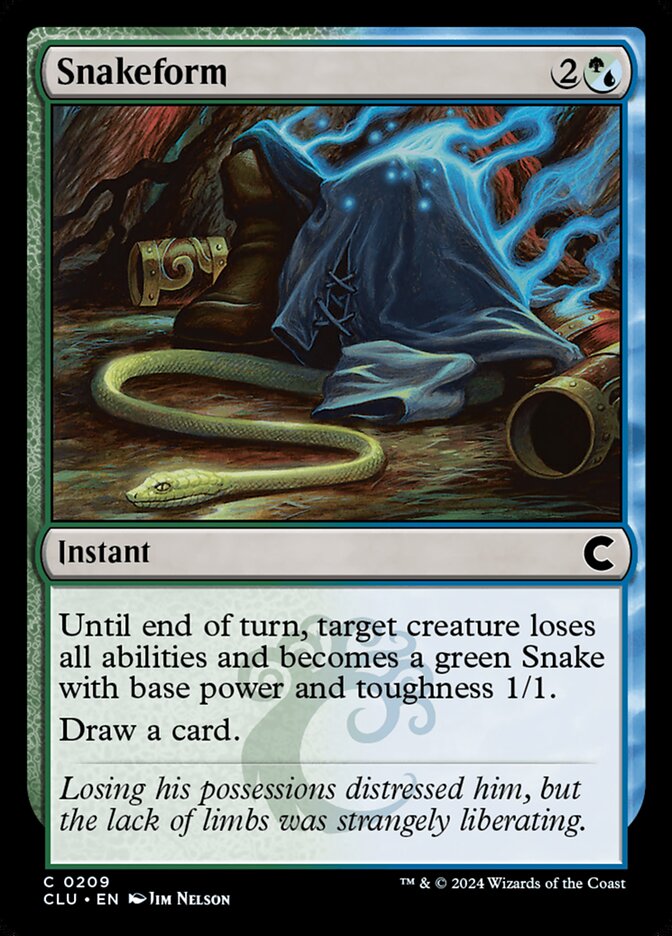 Magic the Gathering Card - Snakeform - MTG Circle