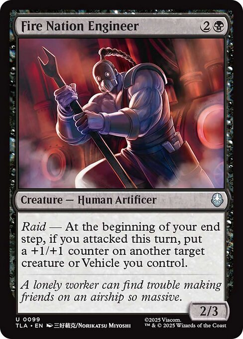 Magic the Gathering Card - Fire Nation Engineer - MTG Circle