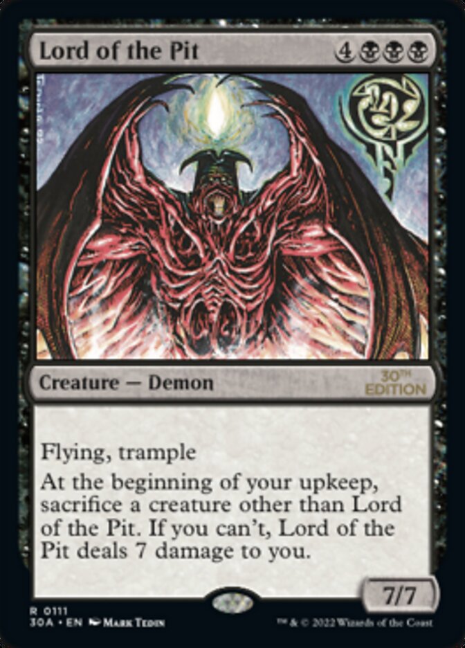 Magic the Gathering Card - Lord of the Pit - MTG Circle