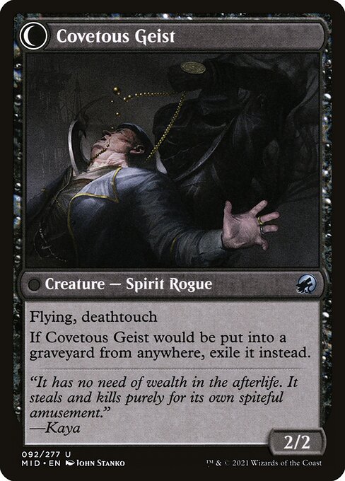 Magic the Gathering Card - Covetous Geist - MTG Circle