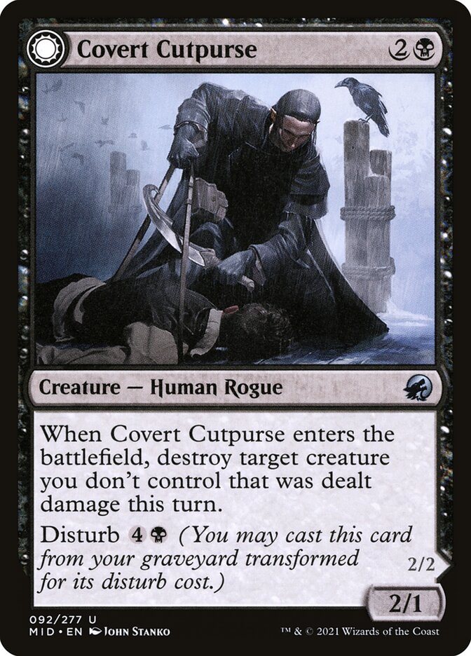 Magic the Gathering Card - Covert Cutpurse - MTG Circle