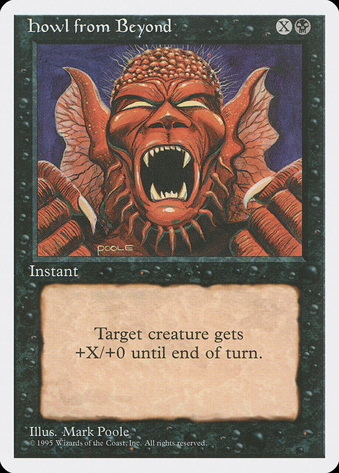 Magic the Gathering Card - Howl from Beyond - MTG Circle