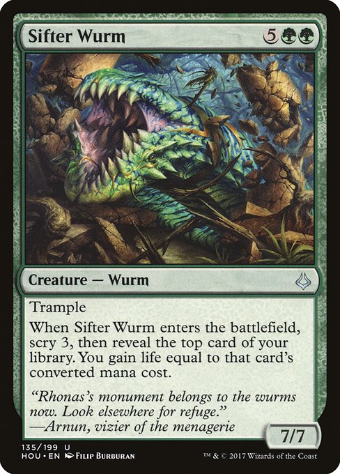 Magic the Gathering Card - Sifter Wurm - MTG Circle