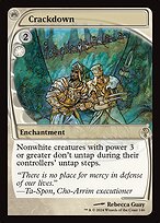 Magic the Gathering Card - Crackdown - MTG Circle