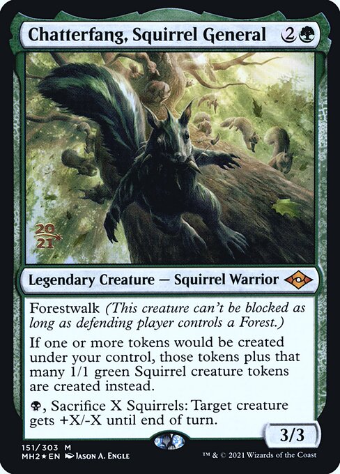 Magic the Gathering Card - Chatterfang, Squirrel General - MTG Circle