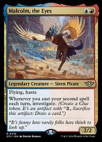 Magic the Gathering Card - Malcolm, the Eyes - MTG Circle
