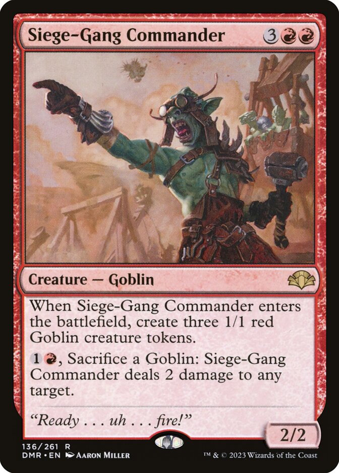 Magic the Gathering Card - Siege-Gang Commander - MTG Circle