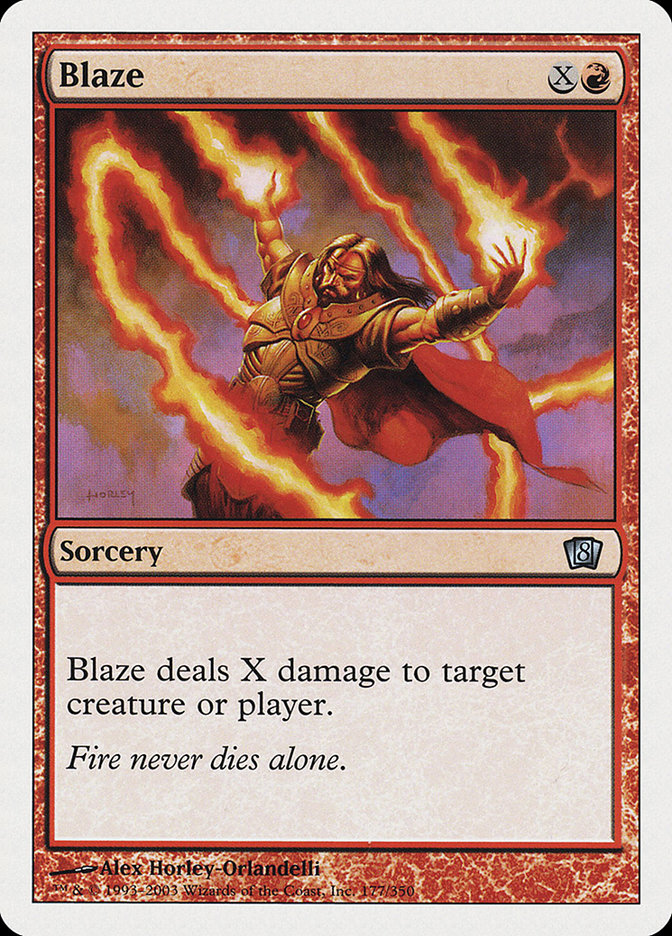 Magic the Gathering Card - Blaze - MTG Circle