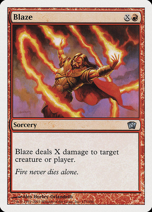 Magic the Gathering Card - Blaze - MTG Circle