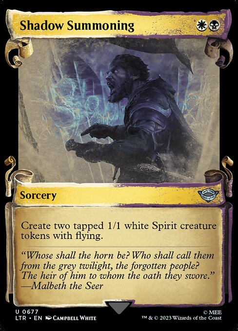 Magic the Gathering Card - Shadow Summoning - MTG Circle