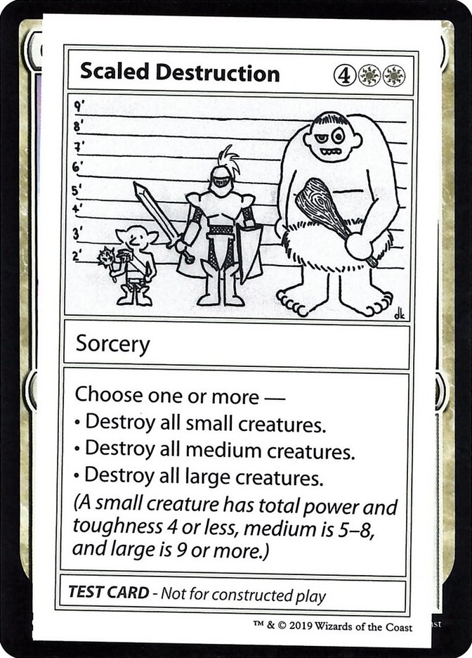 Magic the Gathering Card - Scaled Destruction - MTG Circle