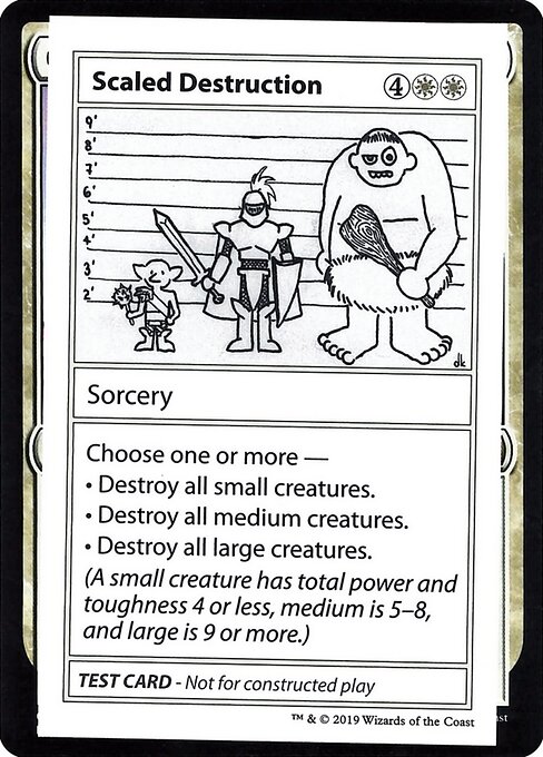 Magic the Gathering Card - Scaled Destruction - MTG Circle